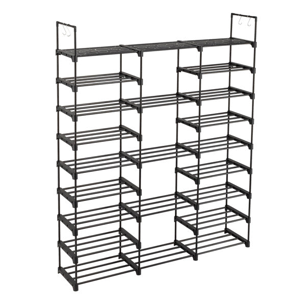 Large Stackable Shoe Storage Cabinet with Doors – Holds Up to 50 Pairs