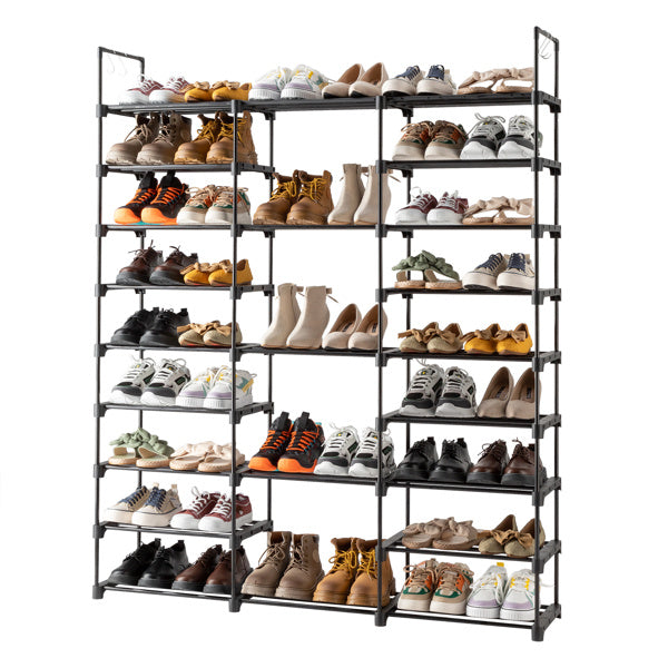 Large Stackable Shoe Storage Cabinet with Doors – Holds Up to 50 Pairs