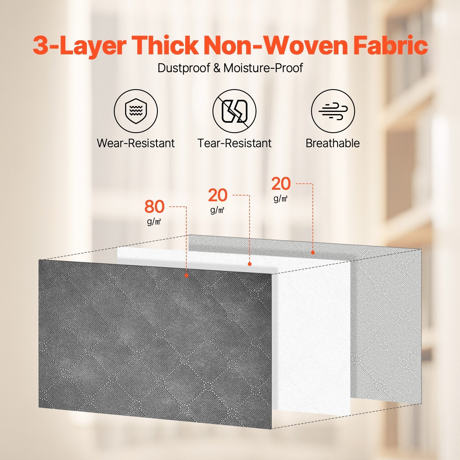 6-Pack Large 90L Clothes Storage Bags – Foldable Fabric Closet Organizers with Handles for Blankets & Bedding