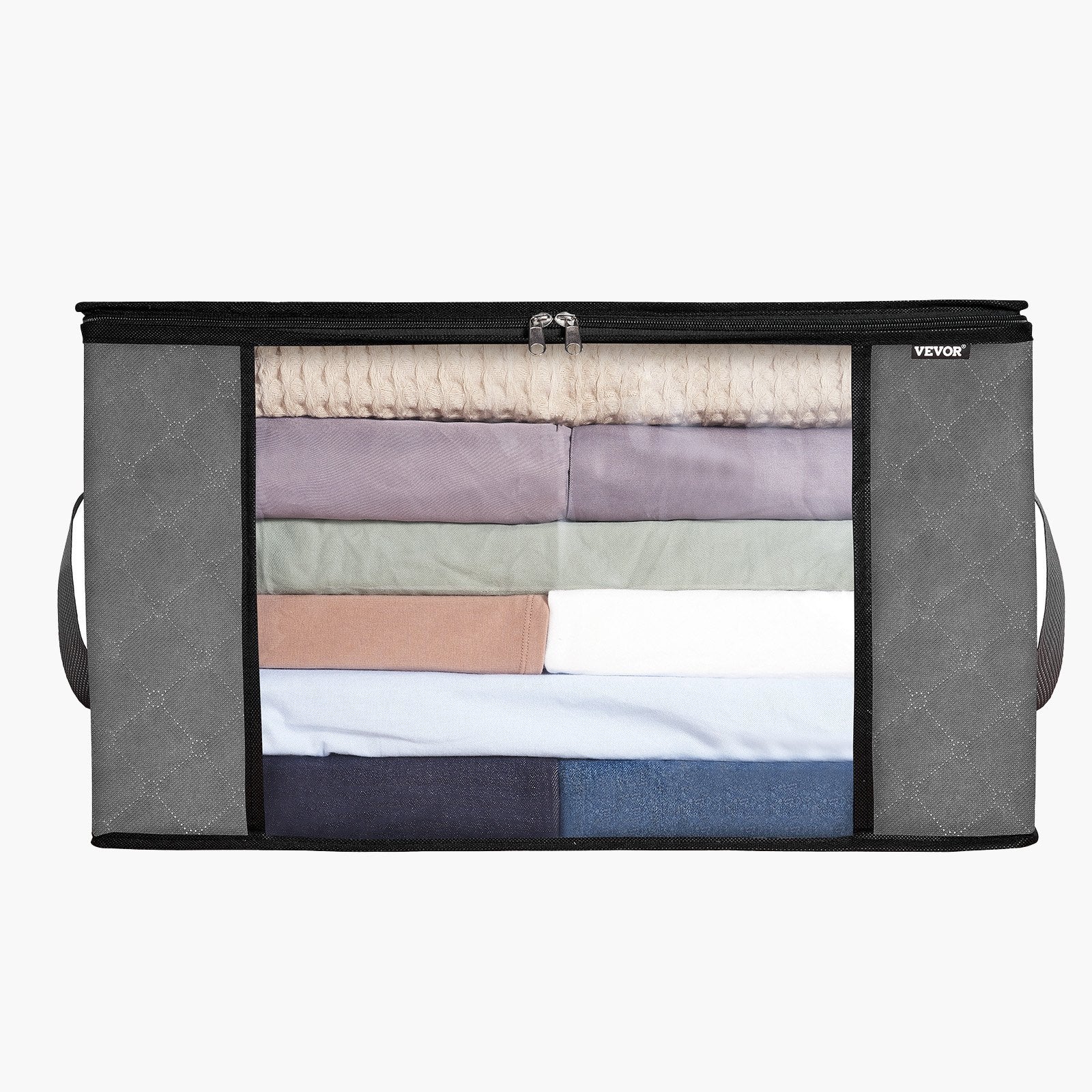 6-Pack Large 90L Clothes Storage Bags – Foldable Fabric Closet Organizers with Handles for Blankets & Bedding