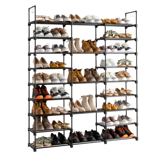 Large Stackable Shoe Storage Cabinet with Doors – Holds Up to 50 Pairs