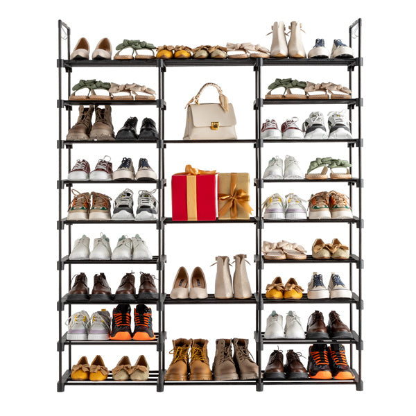 Large Stackable Shoe Storage Cabinet with Doors – Holds Up to 50 Pairs