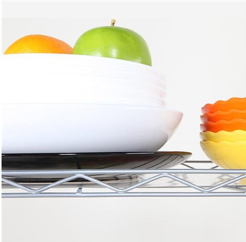 Adjustable Kitchen Storage Rack – 4-Tier Carbon Steel Organizer Shelf for Home & Pantry